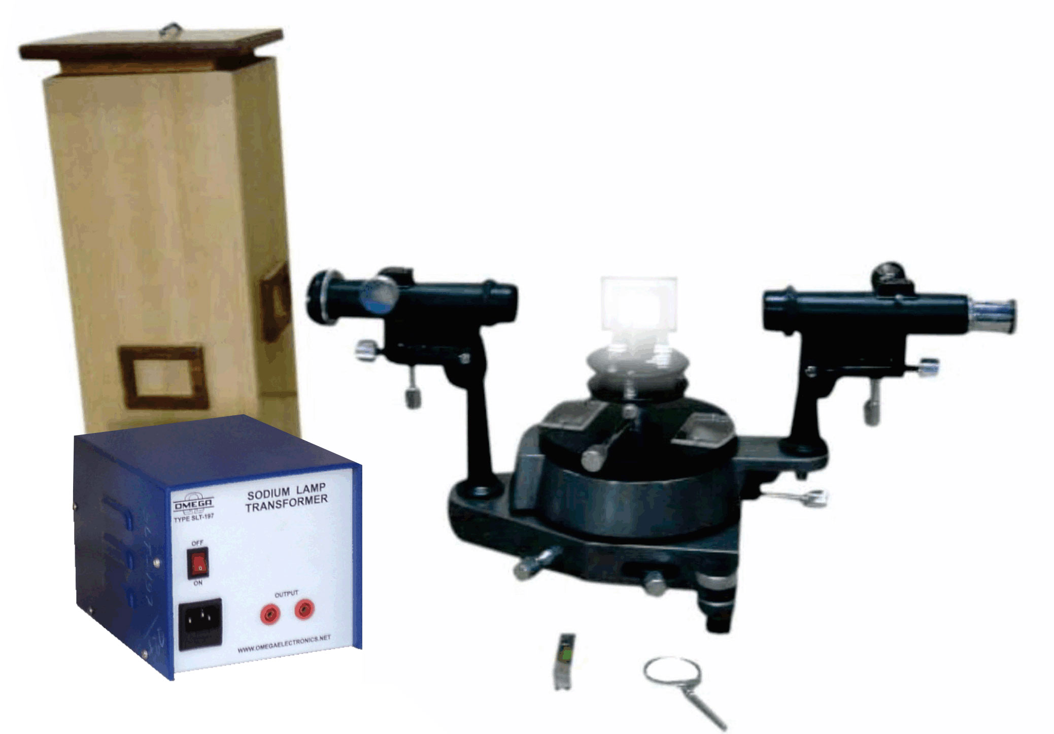 Refractive index of small angled prism by spectrometer