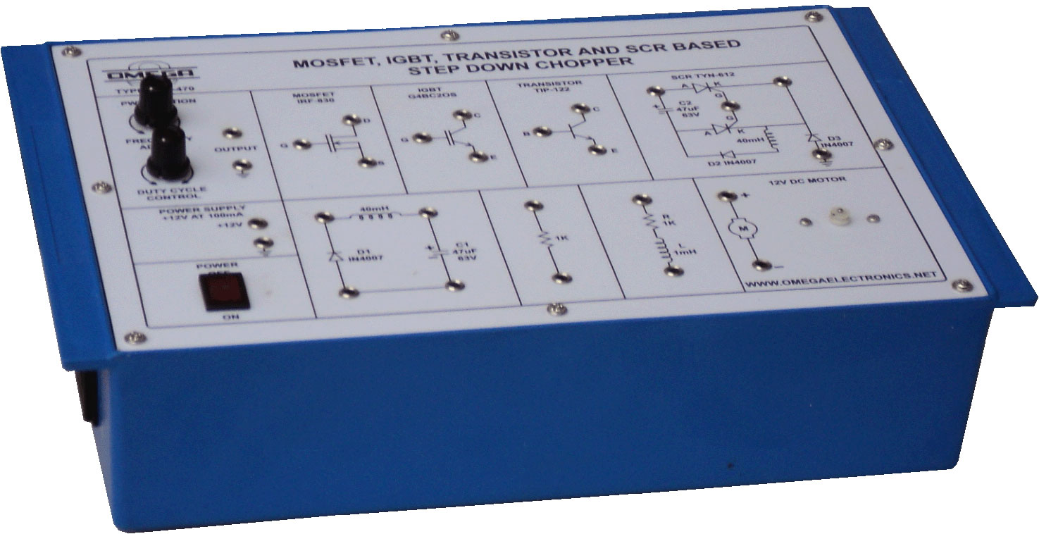 MOSFET, IGBT, TRANSISTOR AND SCR BASED STEP DOWN CHOPPER