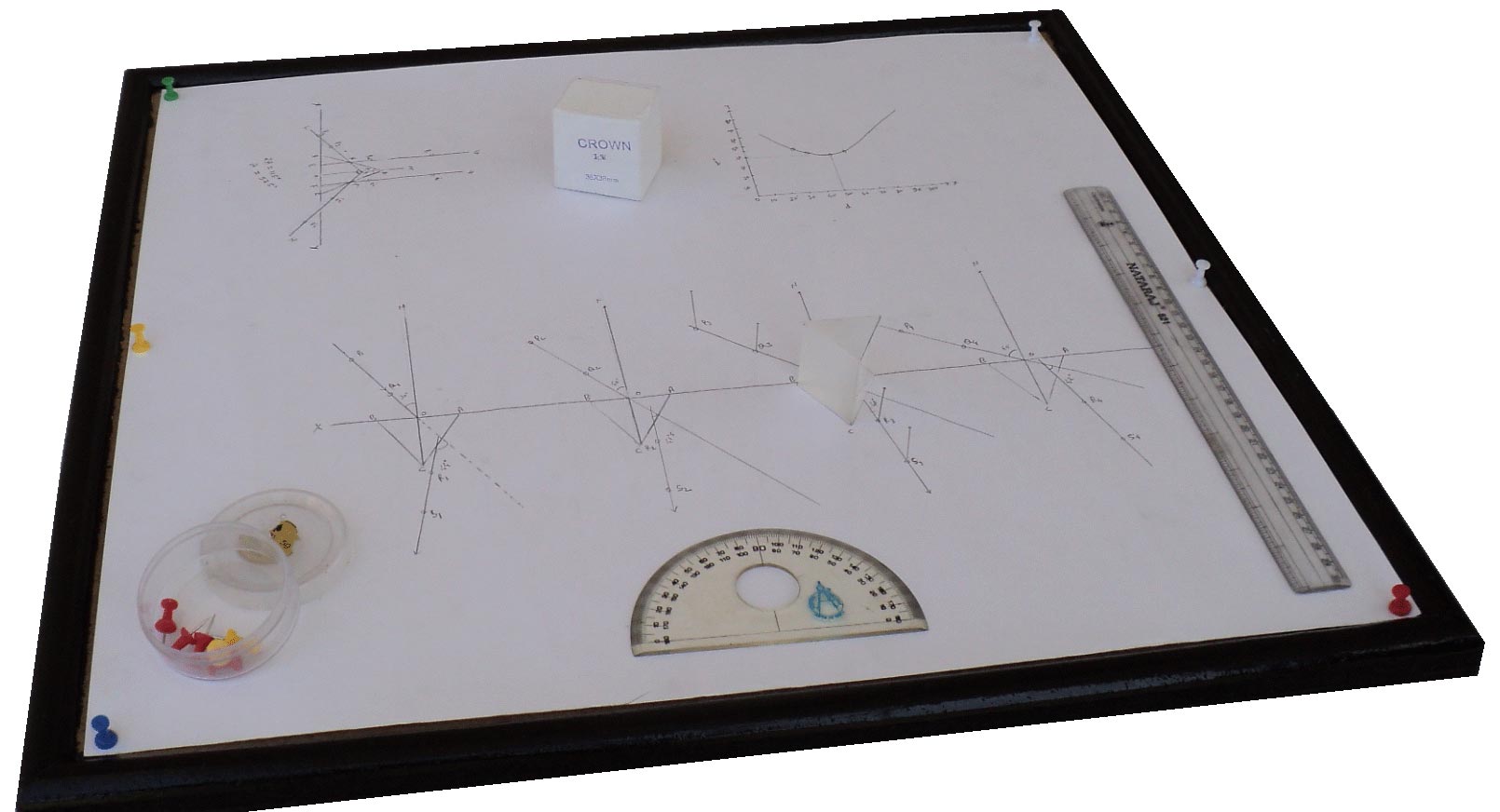 To determine the refractive index of the glass prism