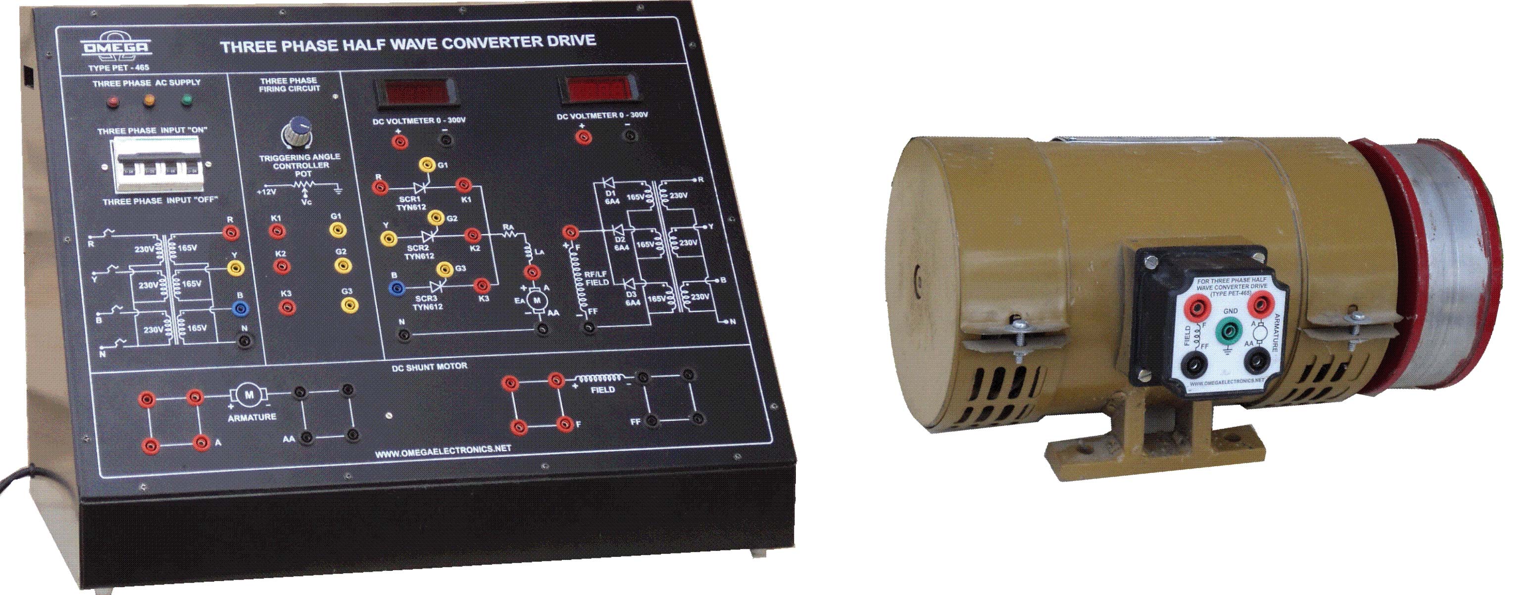 Three Phase Half Wave Converter Drive