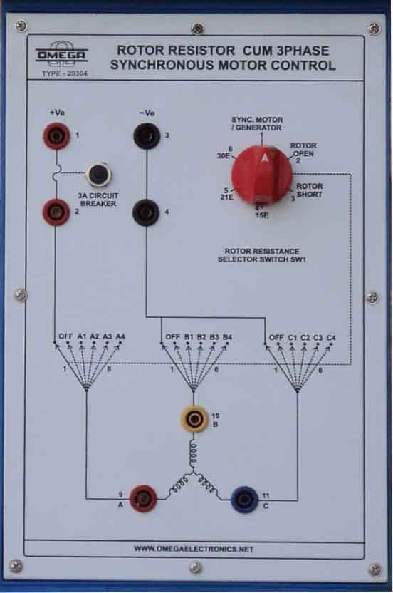 Rotor Resistor Cum 3Phase Synchronous Motor Control