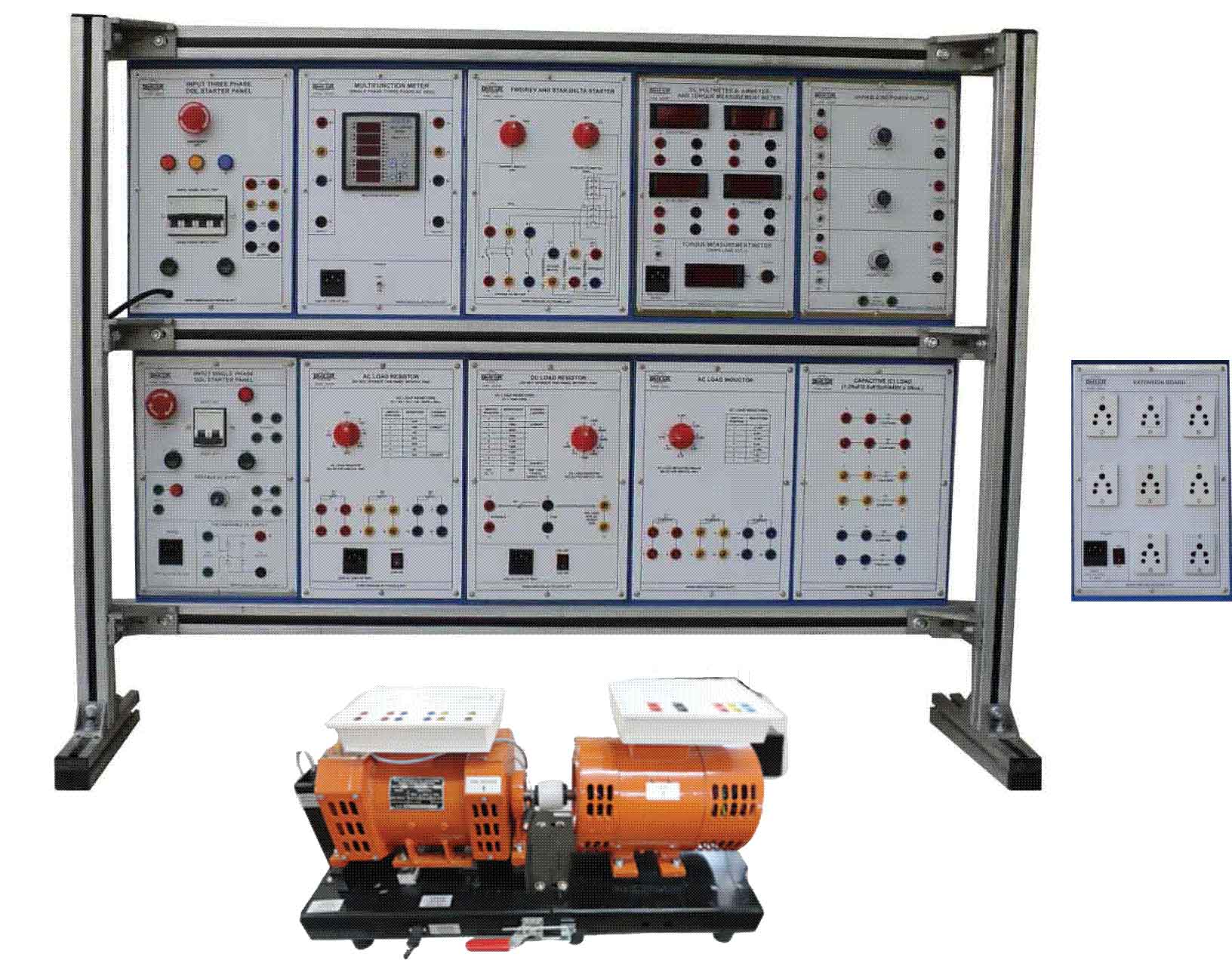 DC Motor Coupled 3ph. Salient  Motor Trainer