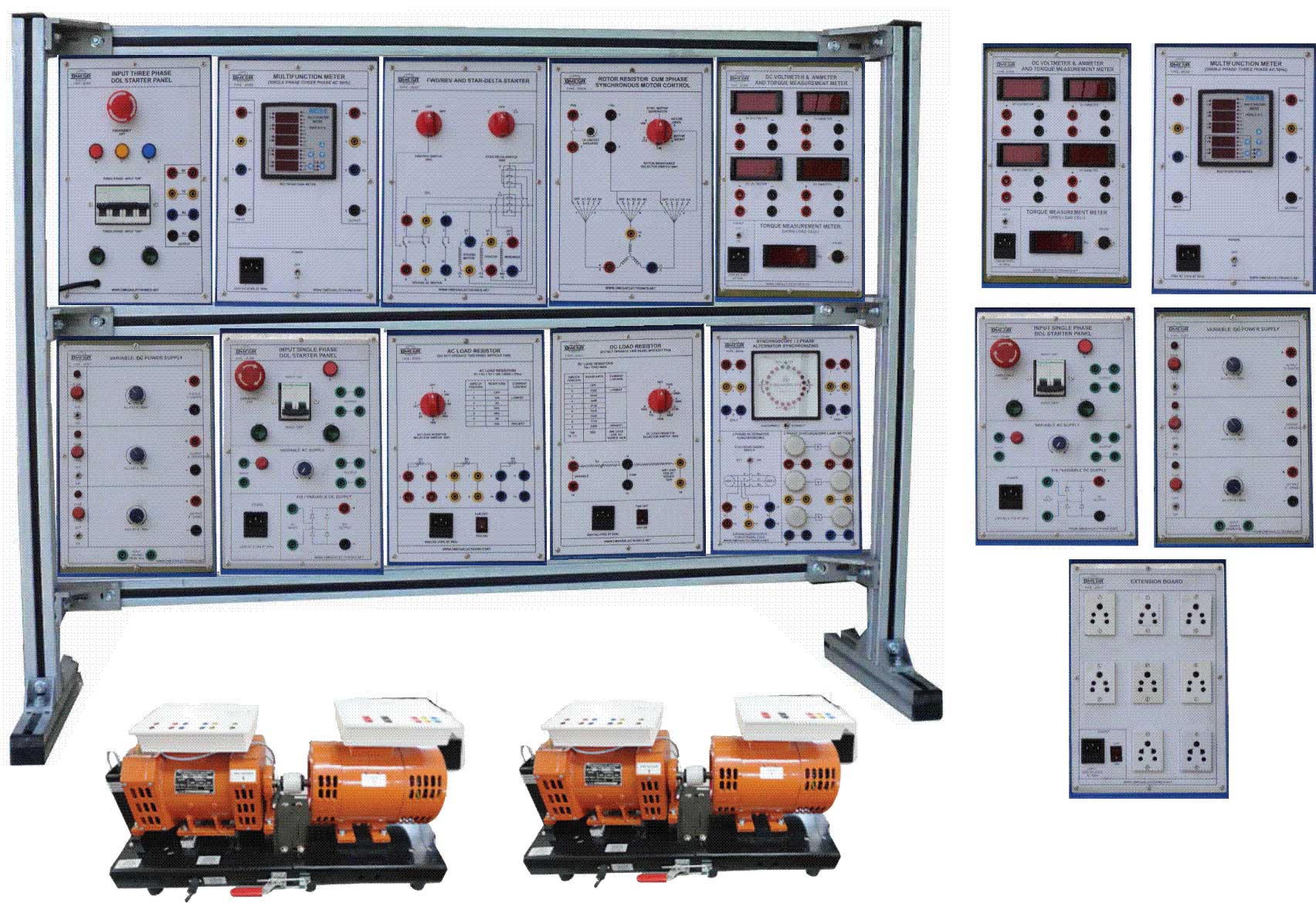 Synchronization/paralleling Of 2 Three Phase Alternator Trainer