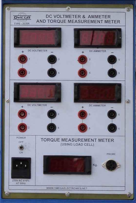 DC Voltmeter & Ammeter And Torque Measurement Meter