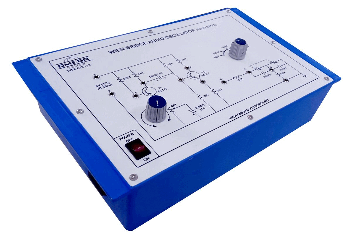 WIEN BRIDGE AUDIO OSCILLATOR.