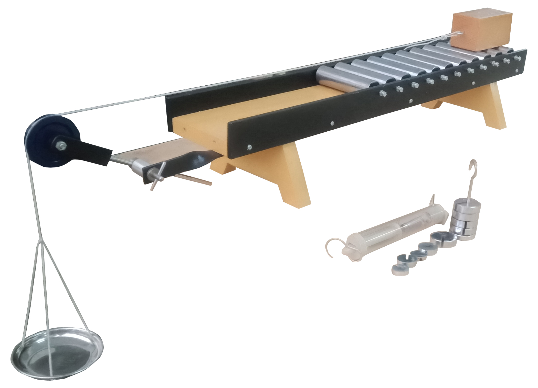 TO MEASURE THE FORCE OF LIMITING  ROLLING FRICTION FOR A ROLLER  (WOODEN BLOCK) ON A HORIZONTAL  PLANE