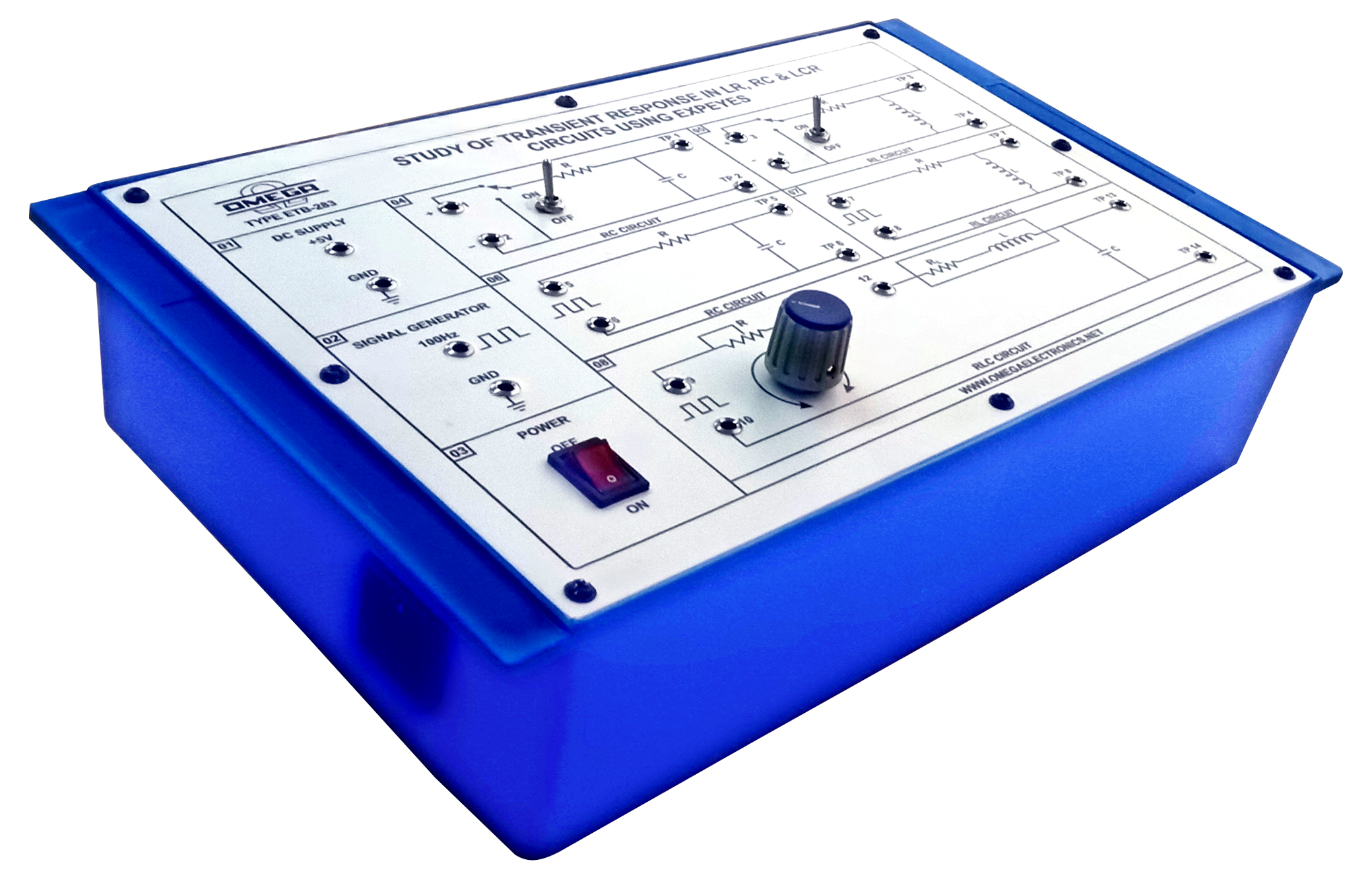 STUDY OF TRANSIENT RESPONSE IN LR, RC & LCR CIRCUITS USING EXPEYES