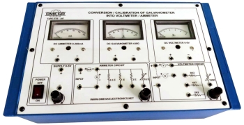 CONVERSION / CALIBRATION OF  GALVANOMETER  INTO VOLTMETER / AMMETER