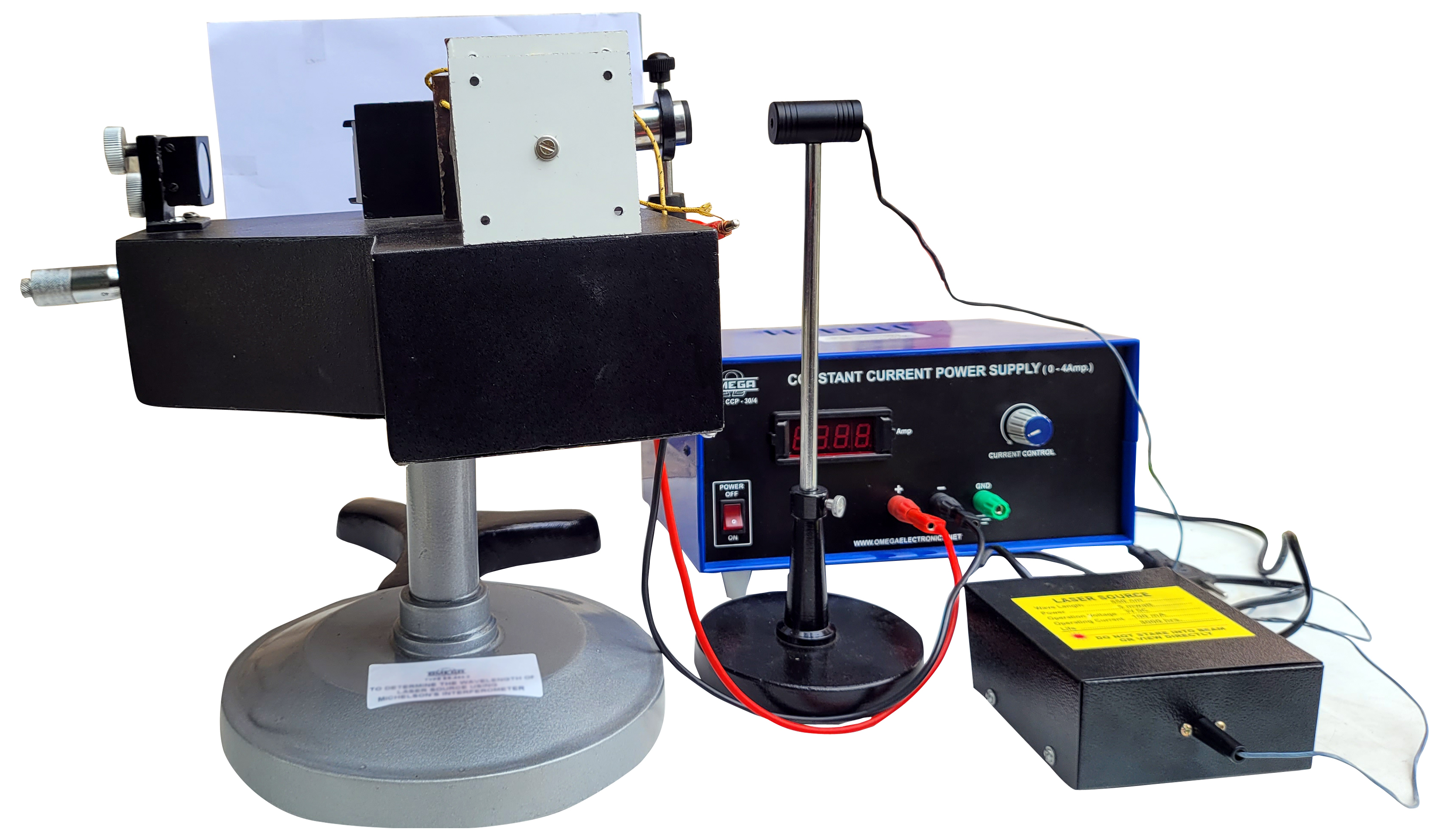 TO STUDY THE MAGNETOSTRICTION  IN AN IRON ROD USING  MICHELSON INTERFEROMETER