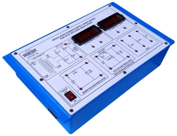 REGULATED POWER SUPPLY USING ZENER DIODE AND  S.C.R. VOLTAGE REGULATOR