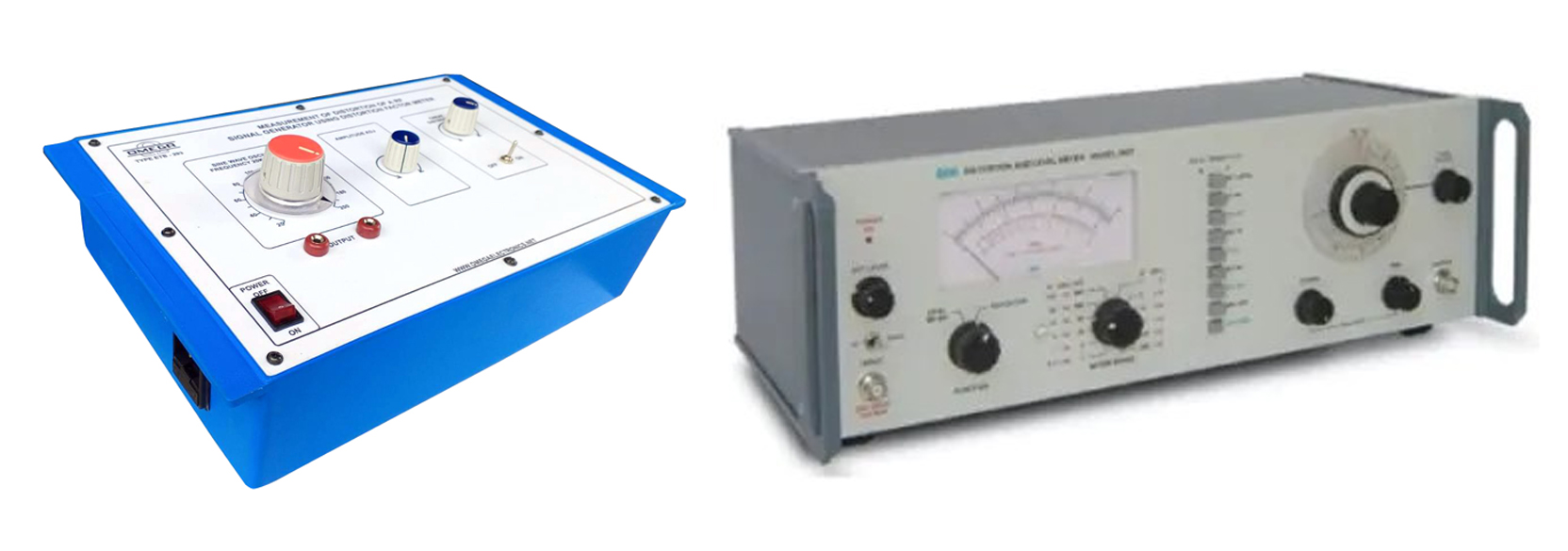 MEASUREMENT OF DISTORTION  OF A R.F. SIGNAL GENERATOR  USING DISTORTION FACTOR METER