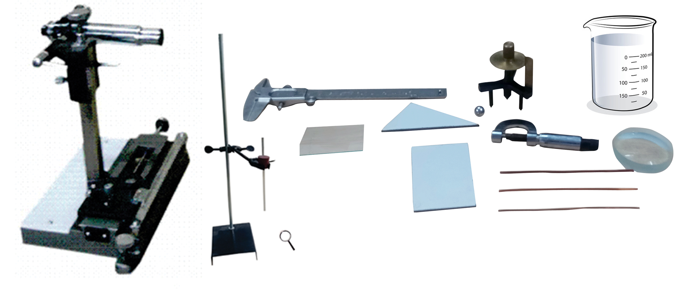 MEASUREMENTS OF LENGTH (OR DIAMETER) USING VERNIER CALIPER, SCREW GAUGE, SPHEROMETER AND TRAVELLING MICROSCOPE