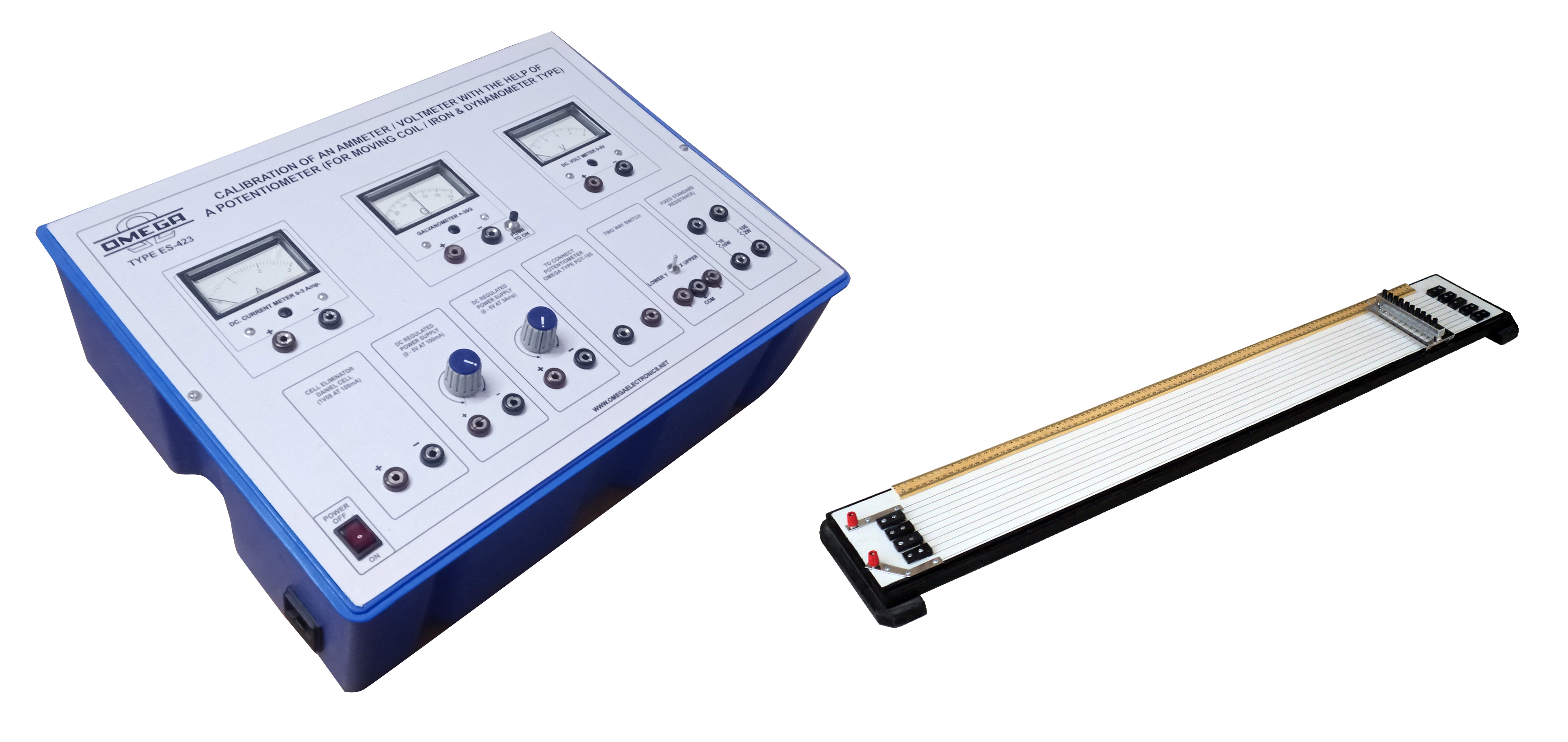 CALIBRATION OF AN AMMETER / VOLTMETER WITH THE HELP OF A POTENTIOMETER (FOR MOVING COIL / IRON & DYNAMOMETER TYPE)