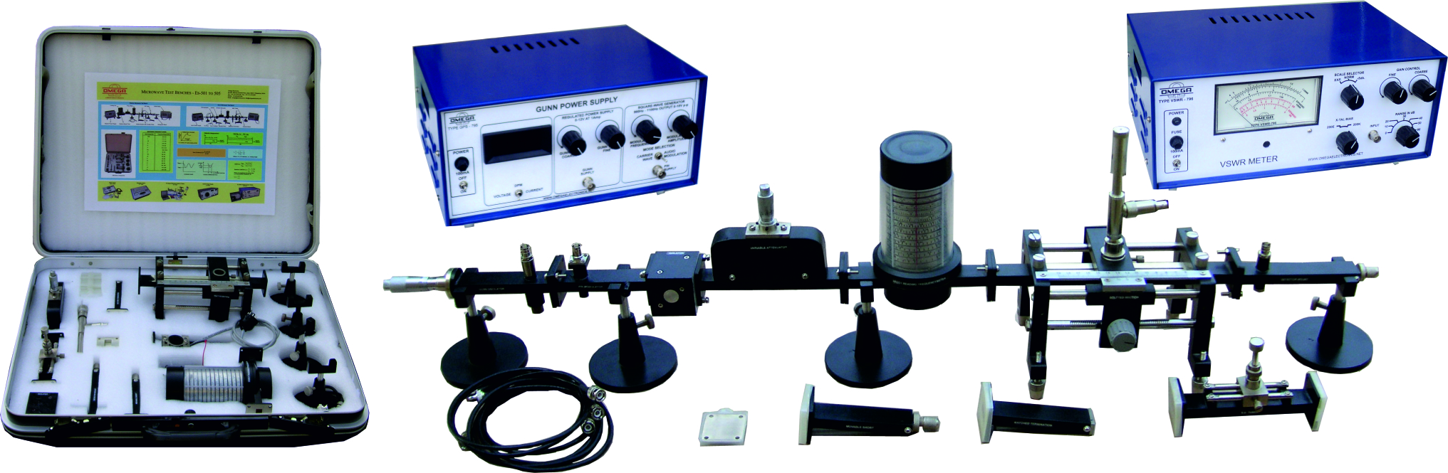 MICROWAVE TEST BENCH GUNN BASED TRAINER SET-UP NO. 6