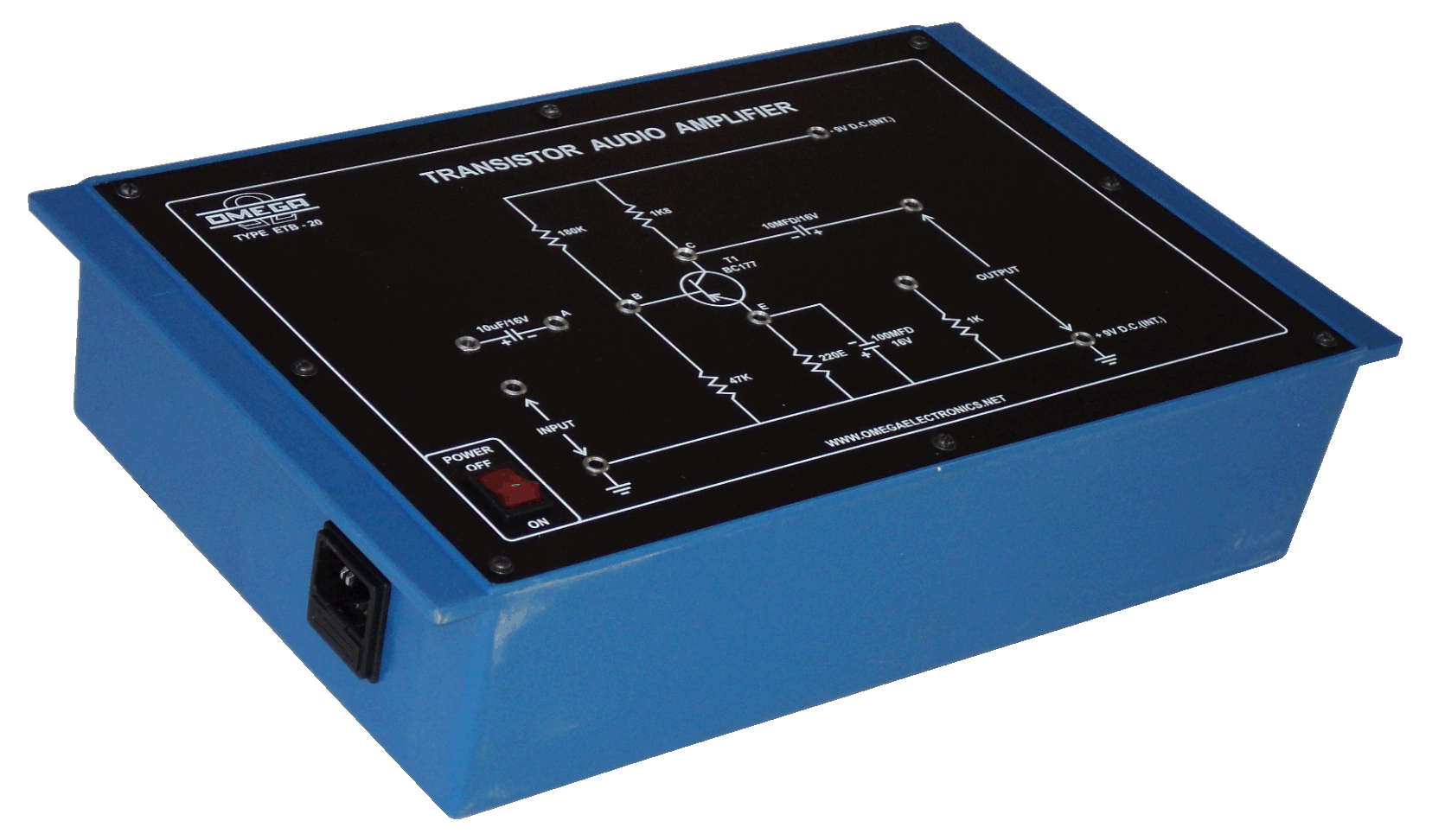 Audio Amplifier (CE) with power supply