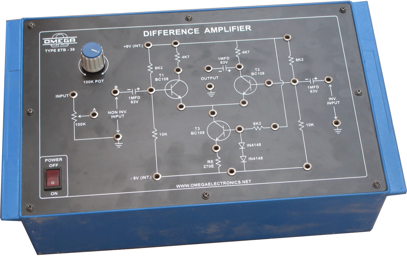 Differential Amplifier with power supply