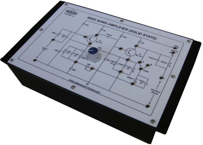 Wide Band Amplifier with power supply