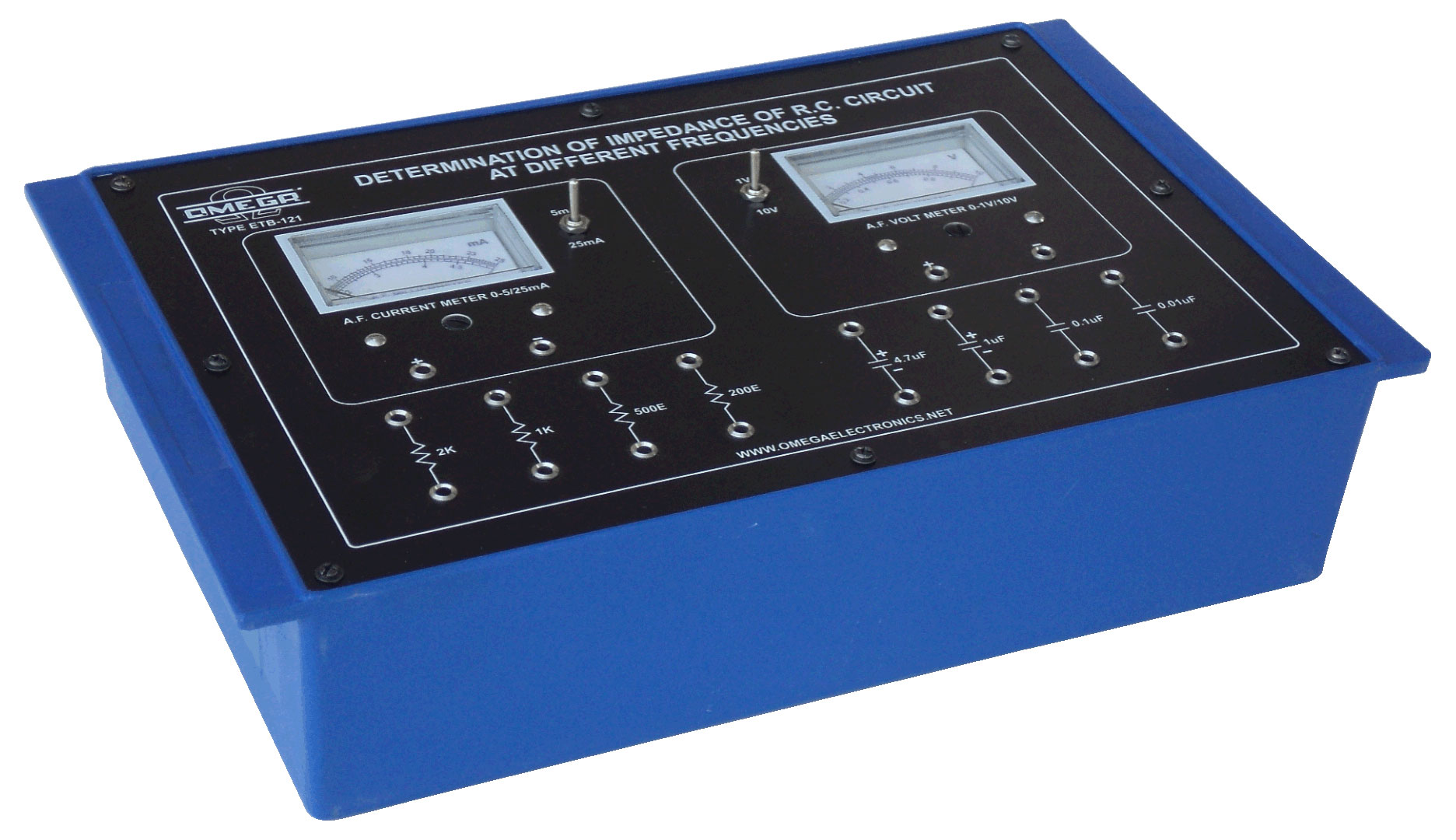 Determination of Impedance of R-C Circuits at Different Frequencies with 2 dual range meters