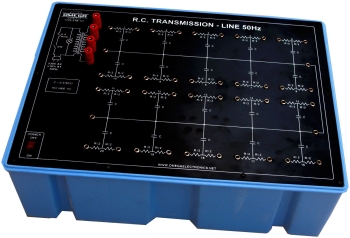 Study of R.C. Transmission Line at 50 Hz  with power supply