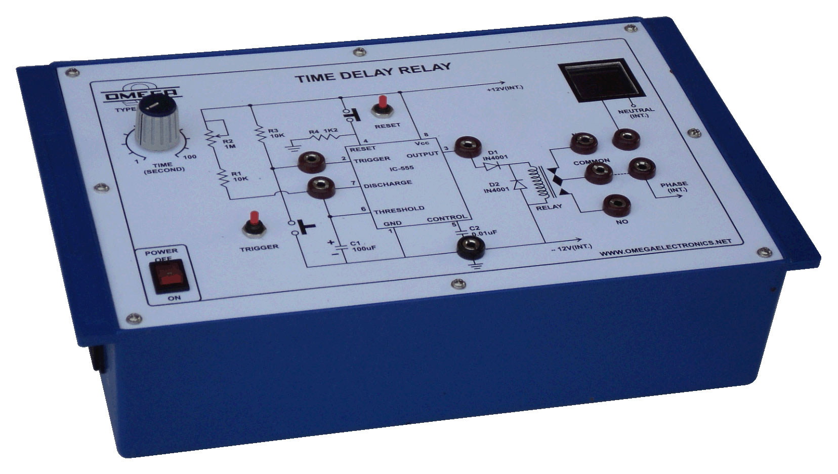 Time Delay Relay (C.R.)  with power supply