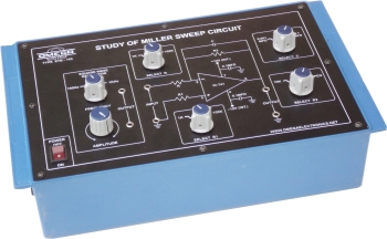 Study of Miller Sweep Circuit  with power supply and multi range oscillator