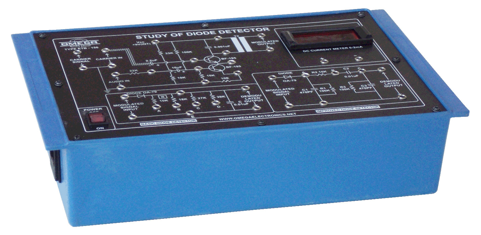 Study of Diode Detector  with power supply and 1meters