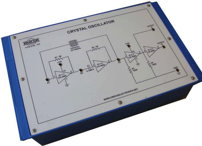 Crystal Oscillator using CMOS ICs with Power Supply