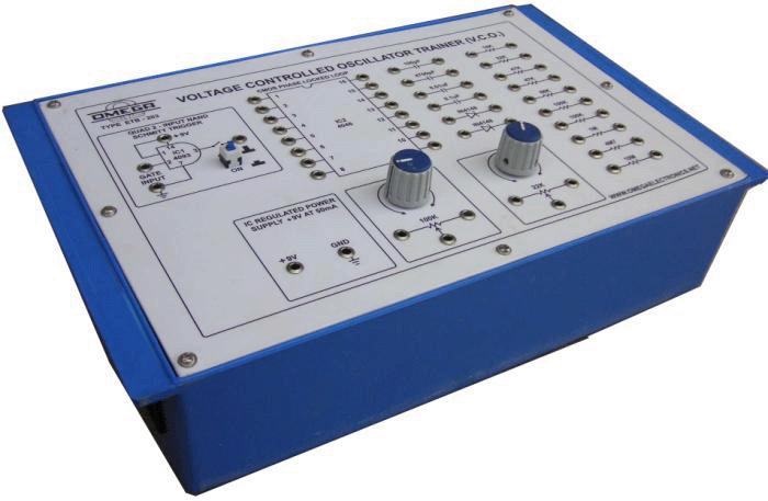 Voltage Controlled Oscillator (V.C.O.) Trainer with Power Supply