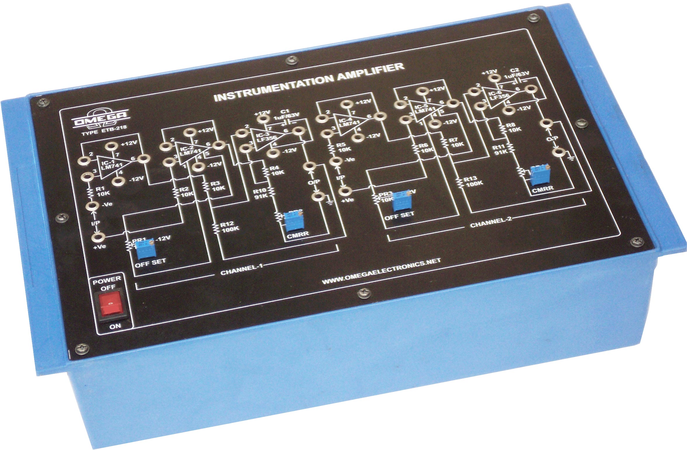 Instrumentation Amplifier with Power Supply