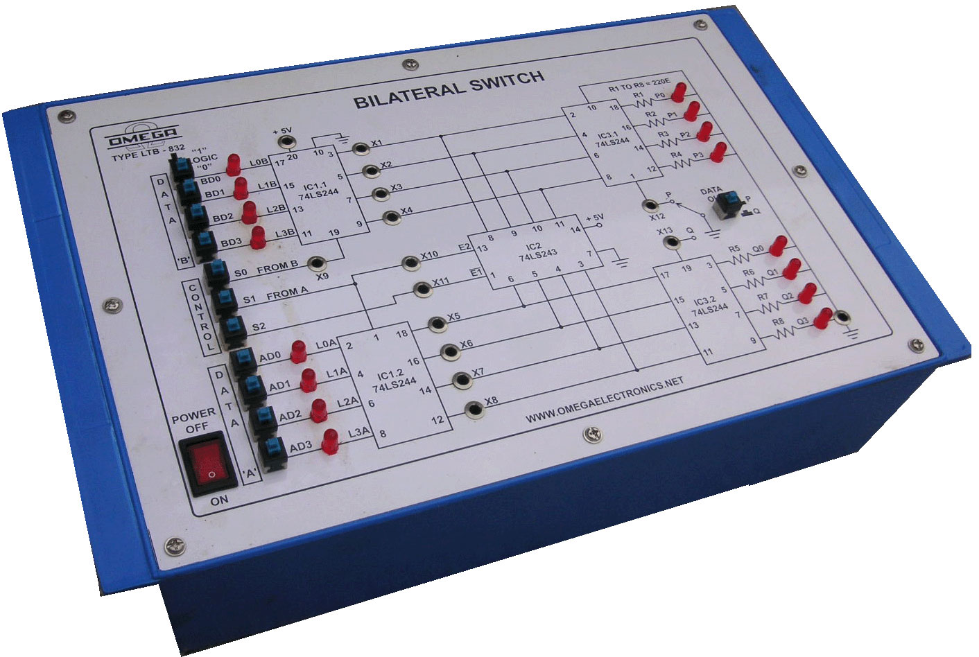 Bilateral Switch (capable of Transmitting and Receiving data between data buses) with Power Supply (C.R.)