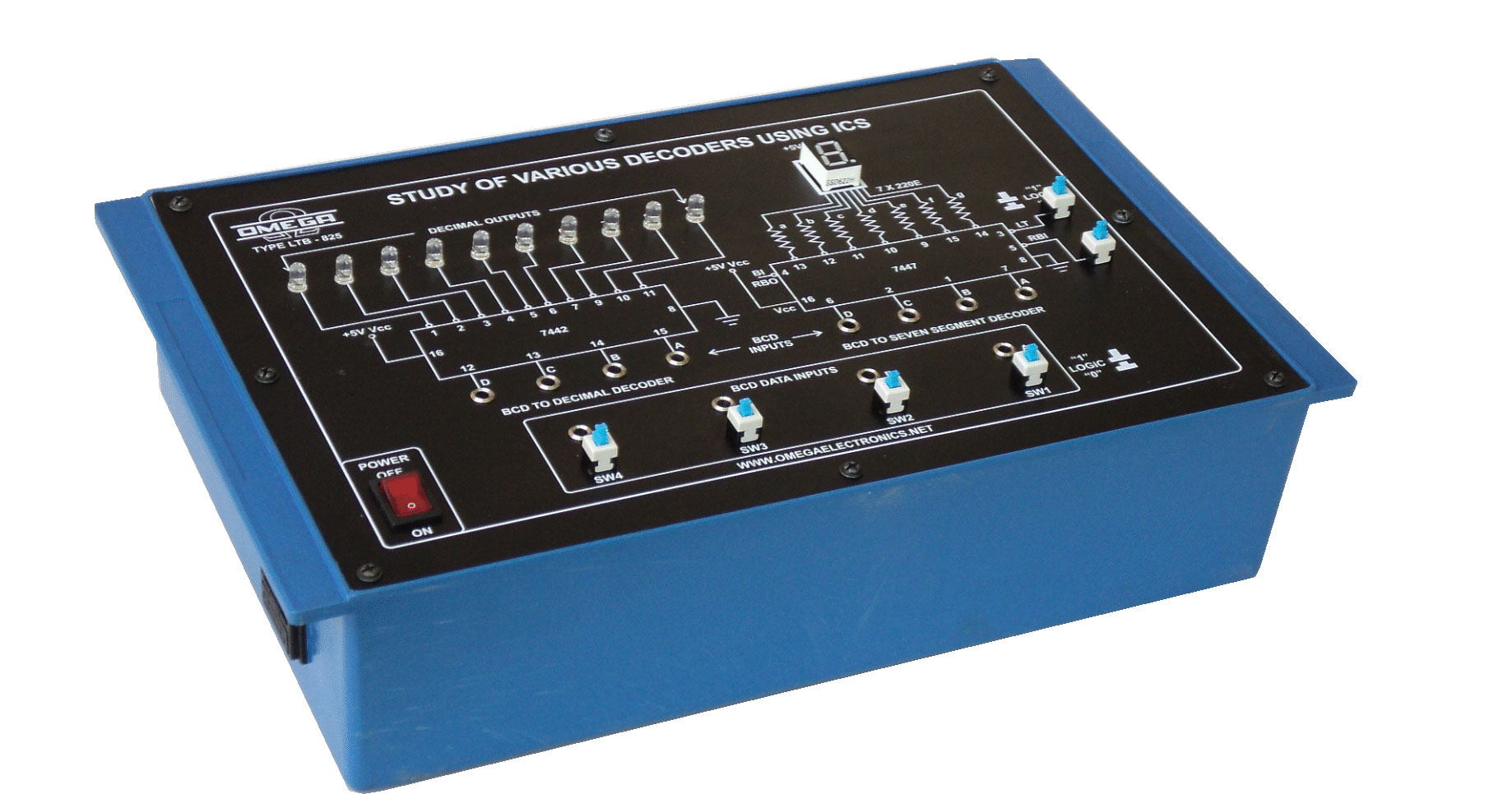 Study of Various Decoders using ICs with Power Supply (C.R.)