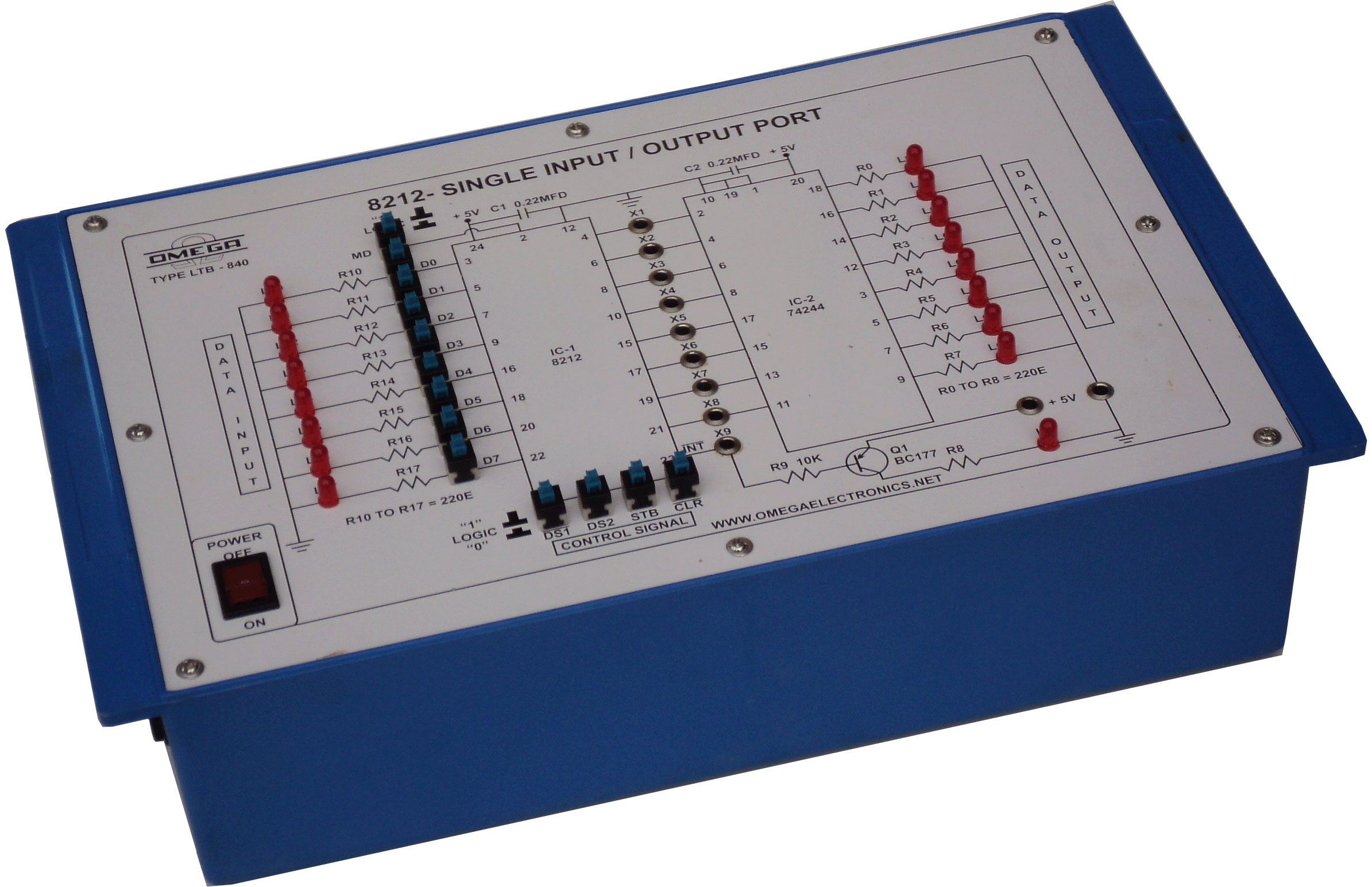 8212 Single Input/Output (I/O) PORT with Power Supply (C.R.)