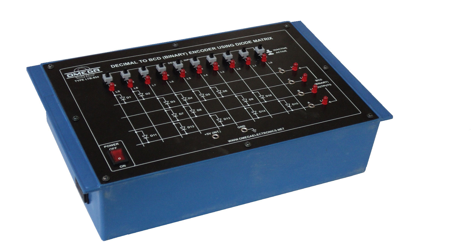 Decimal-to- bcd (Binary) Encoder using Diode- Matrix with Power Supply (C.R.)