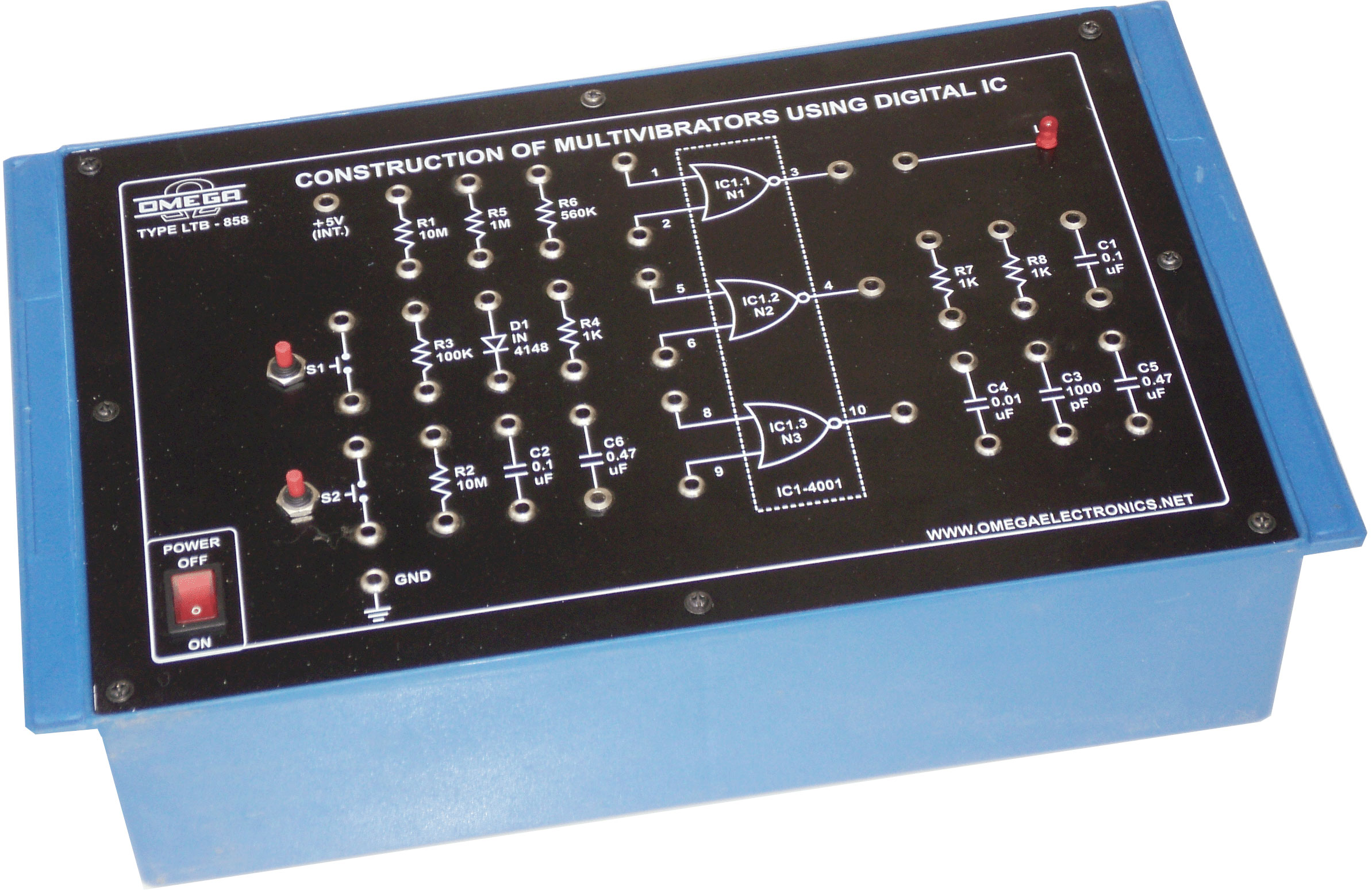 Construction of Multivibrators using Digital IC with Power Supply (C.R.)