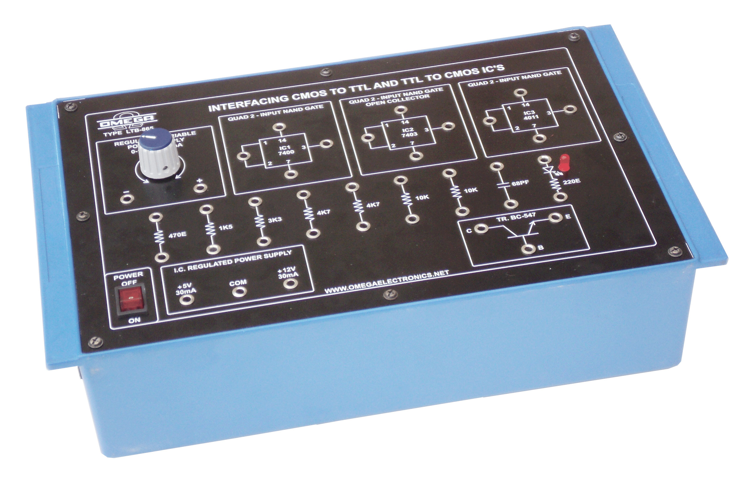 Interfacing CMOS IC's to TTL & TTL to CMOS IC's with Power Supply (C.R.)