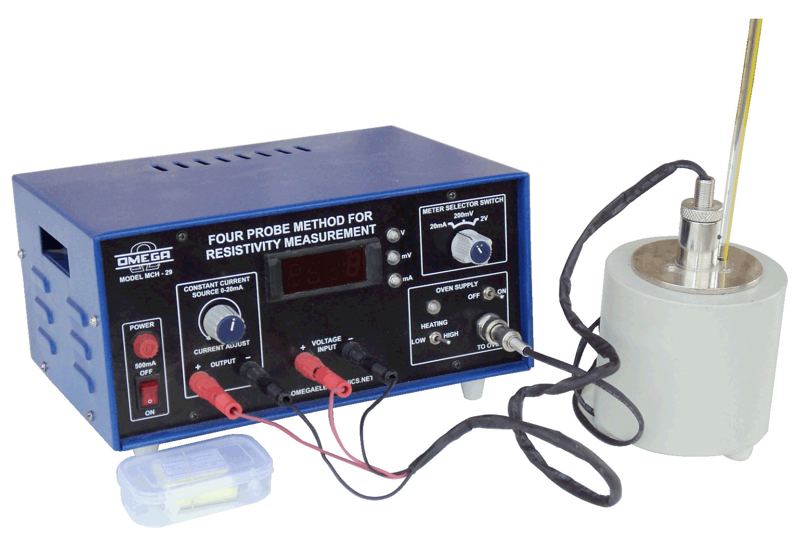 Four-probe method for resistivity measurement