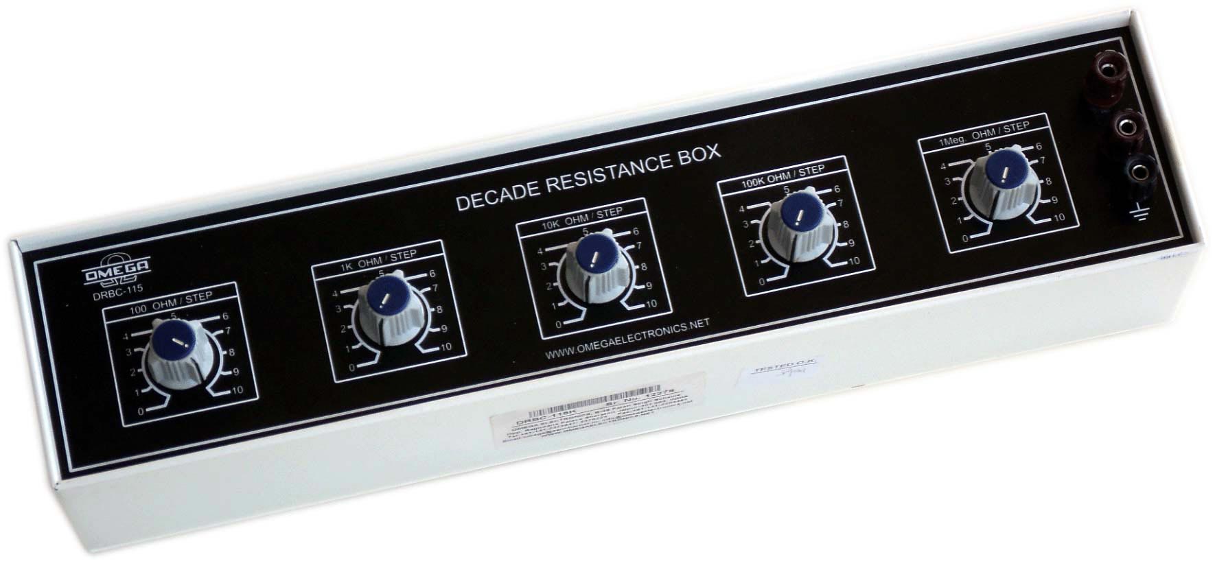 Decade Resistance Box Five Dials 100 ohms to 11111000 ohms; 5W Resistance 5%