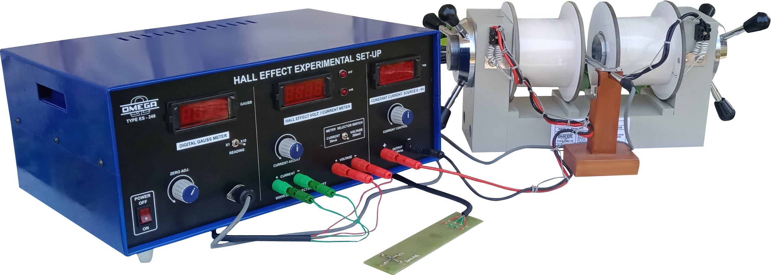 Hall effect experimental set-up (C.R.)